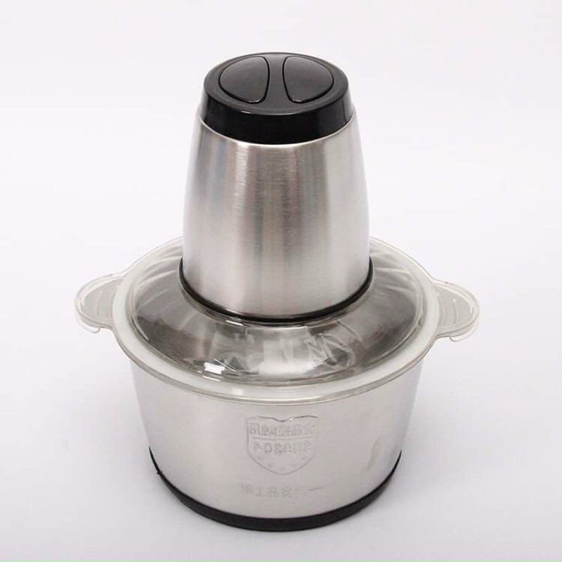 Máy Xay Thịt Cối Inox 4 Lưỡi Đa Năng,  Xay thịt, xay tỏi ới, xay rau củ quả, BẢO HÀNH 6 THÁNG!