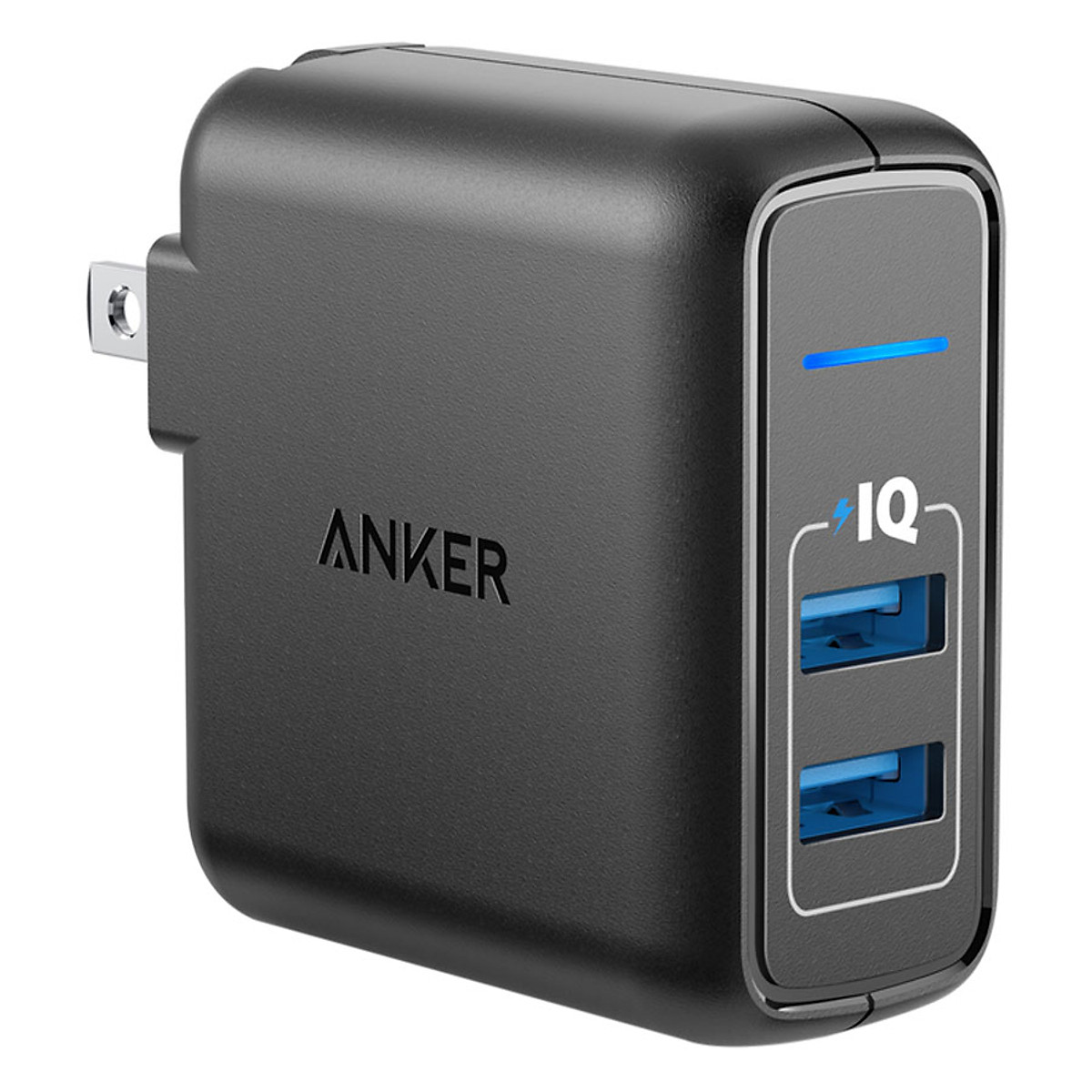 Adapter Sạc 2 Cổng Anker PowerPort Elite 24W - A2023 - Hàng Chính Hãng NEW