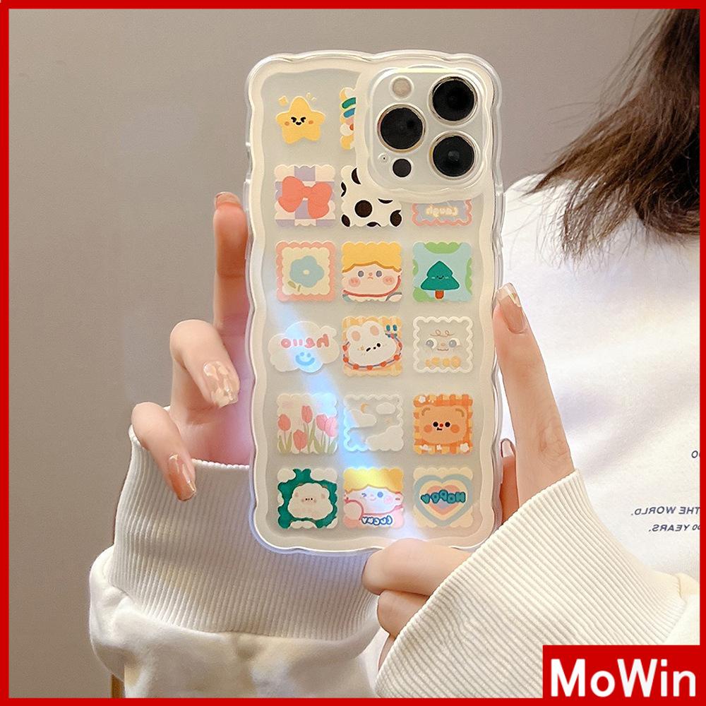 Ốp điện thoại silicone dẻo chống sốc chống trượt họa tiết hoạt hình thích hợp cho iPhone 13 Pro Max 12 Pro Max 11 7Plus