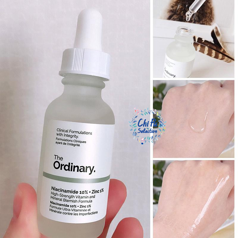 Tinh Chất The Ordinary Niacinamide 10% Zinc 1% Serum Sáng Da, Se Khít Lỗ Chân Lông Ngừa Mụn