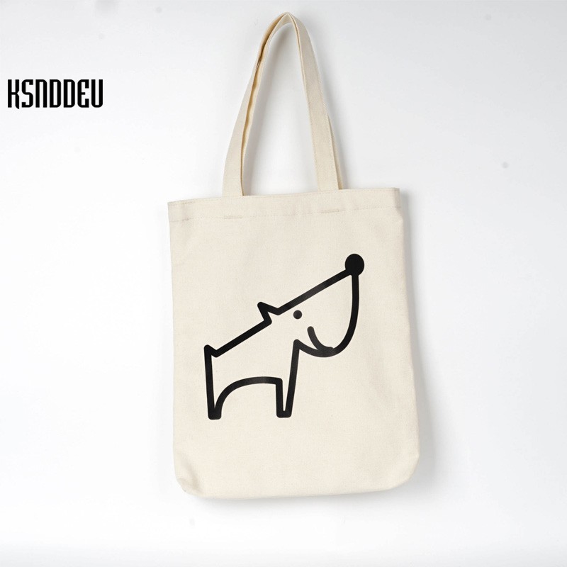 Túi xách nữ Ksnddeu vải cotton thời trang Hàn Quốc