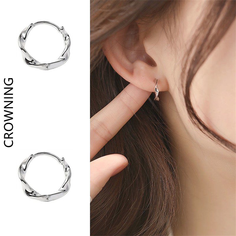 Khuyên Tai Dạng Xoắn Đơn Giản Phong Cách Hàn Quốc C327