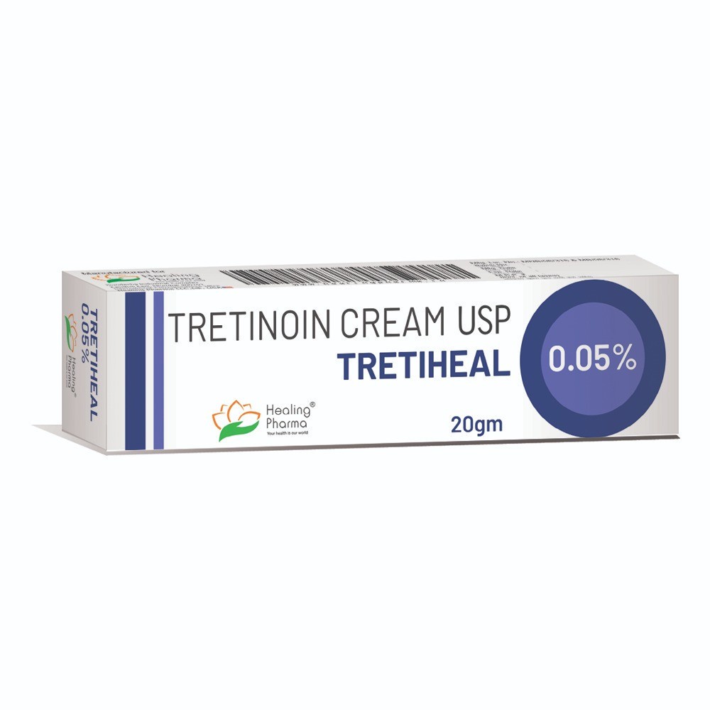 Kem Bôi Giảm Mụn Chống Lão Hóa Tretinoin Tretiheal Cream 0.05% và 0.025%