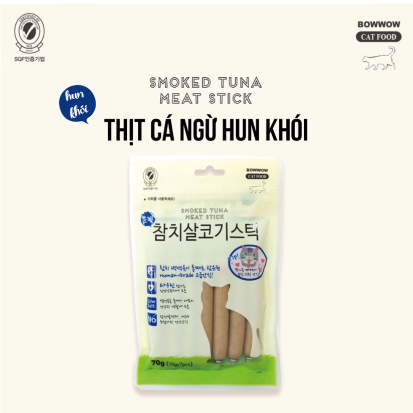 [DINH DƯỠNG CAO CHO MÈO] Xúc xích cho mèo MEOWOW 70g - Ăn vặt cho mèo - Snack cho mèo