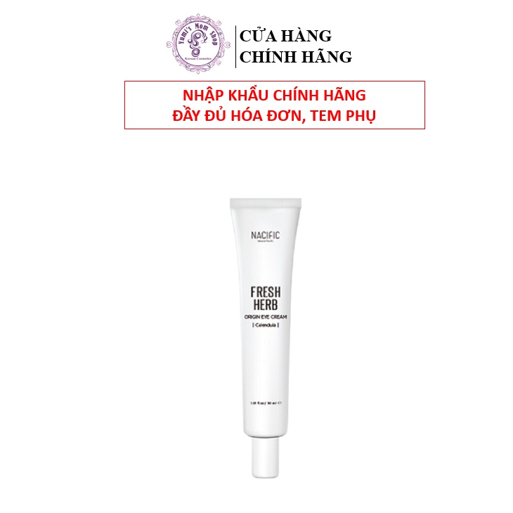 Kem dưỡng bọng mắt Nacific fresh herb origin eye cream  calendula 30ml