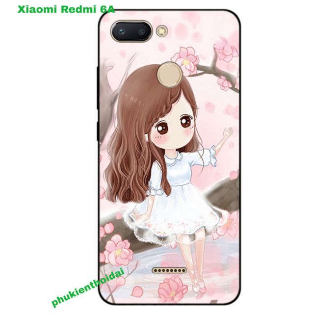 Ốp lưng Xiaomi Redmi 6A dẻo TPU viền in 3D cao cấp