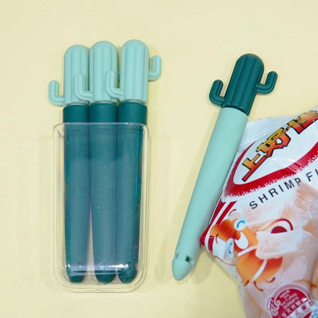MOCHO Kẹp Miệng Túi Thực Phẩm Hình Cây Xương Rồng Dễ Thương