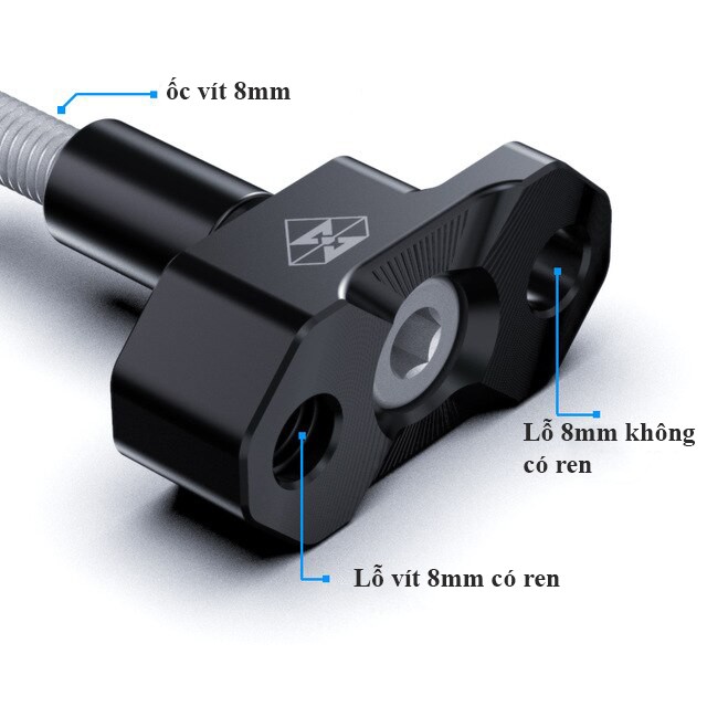 Bộ Nâng Cao Lỗ Vít Gắn Phụ Kiện Vào Đế Ghi Đông Trần Các Loại Xe