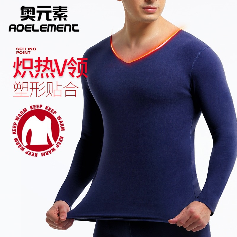 Bộ Đồ Lót Cotton Len Giữ Nhiệt Không Đường May Dày Dặn Thoải Mái Cho Nam 277A