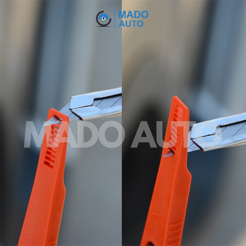 Bộ 3 dụng cụ nhựa dán Decal xe ô tô có nam châm, có hộp nhựa MADO FB3