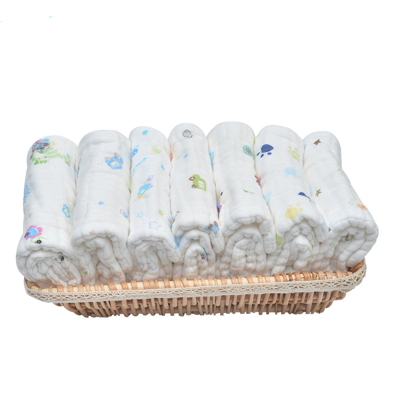 Set 4 chiếc tã lót vải cotton có thể giặt sạch được tiện lợi cho bé