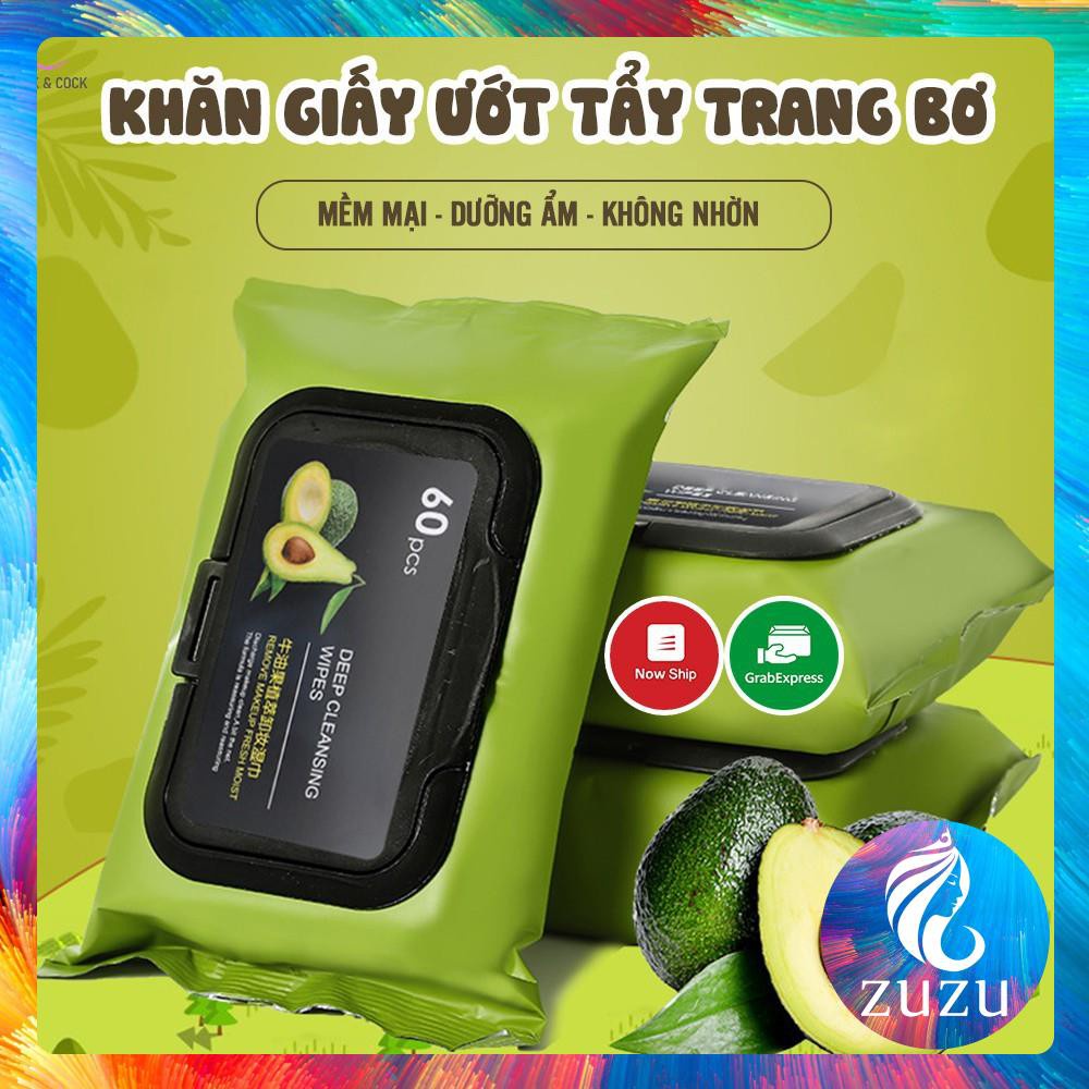 [TT04] Tẩy Trang, Khăn Giấy Tẩy Trang chiết xuất Bơ lành tính tẩy sạch lớp trang điểm cấp ẩm cho da WINKBEAUTY