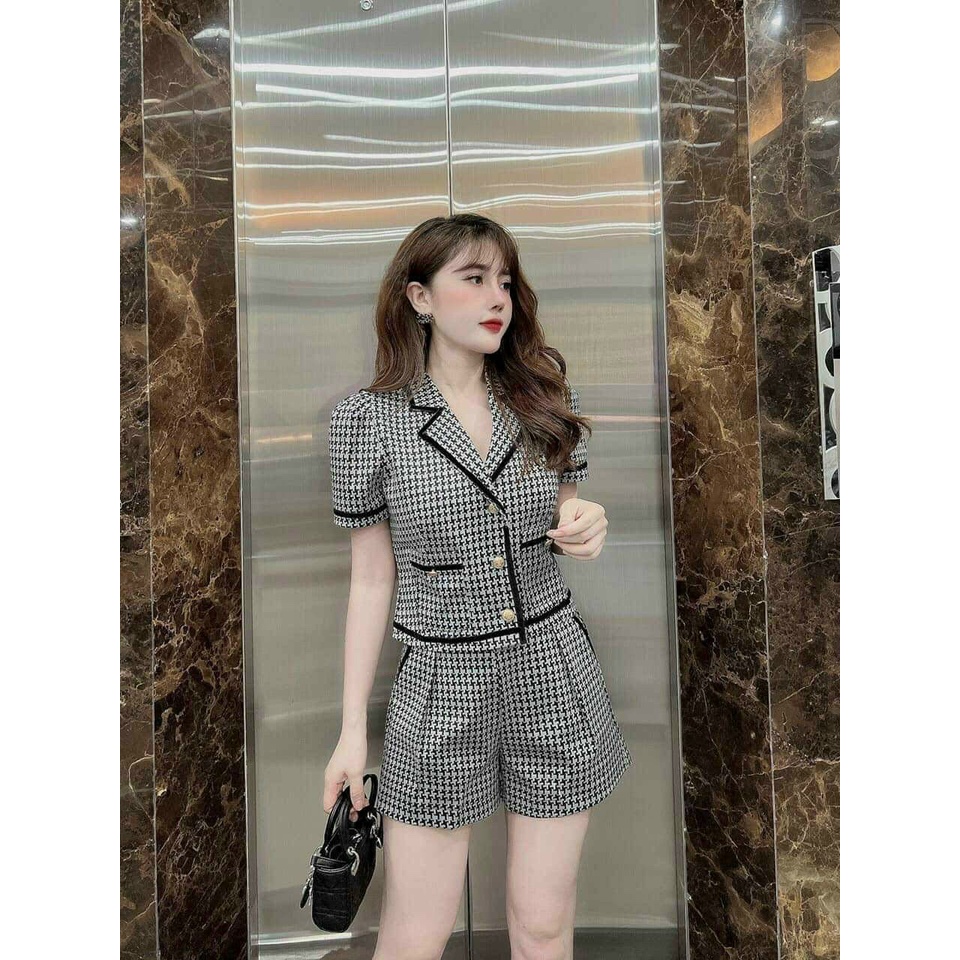 SÉT VEST VIỀN NGẮN PHONG CÁCH NĂNG ĐỘNG TRẺ TRUNG( KO KÈM ÁO LÓT)