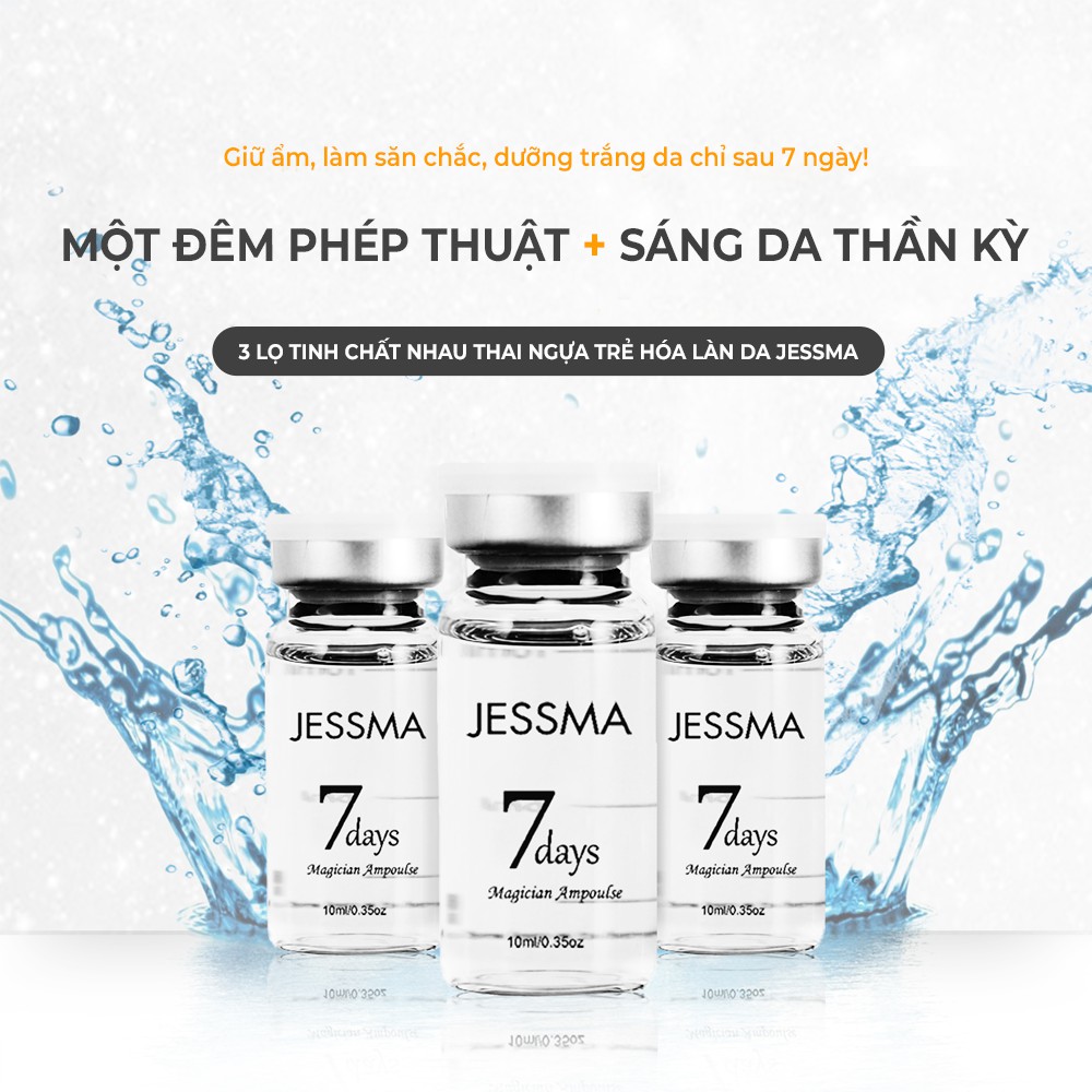 [CHÍNH HÃNG] JESSMA light Tinh chất nhau thai ngựa trẻ hóa da -10ML*3 LỌ