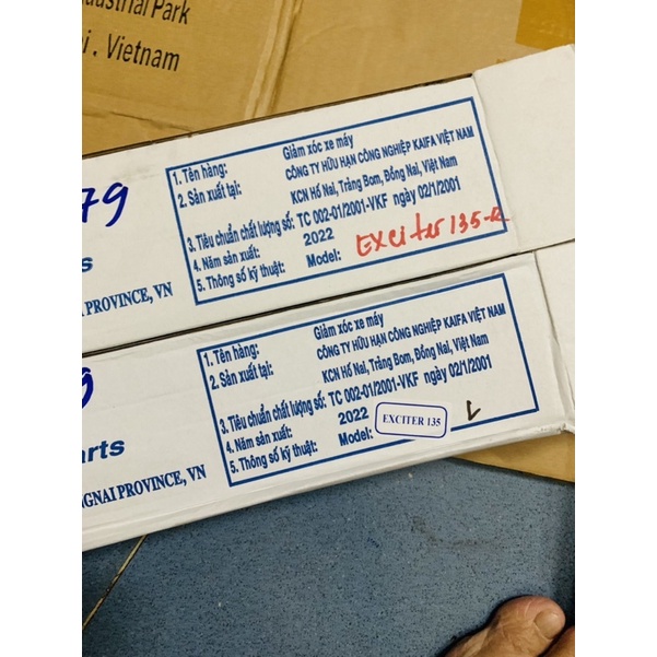 Cặp phuộc trước Ex 135 đời  2010- 2014 hiệu kaifa