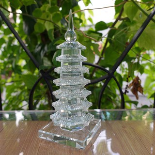 Tháp Phong Thủy pha lê 7 tầng - T003B