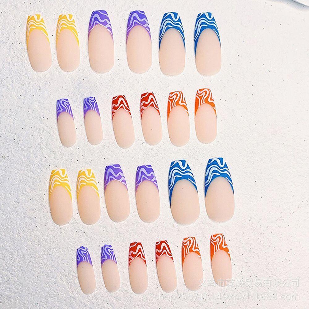 Bộ 1 24 Móng Tay Giả Che Phủ Toàn Diện Dùng Trang Trí
