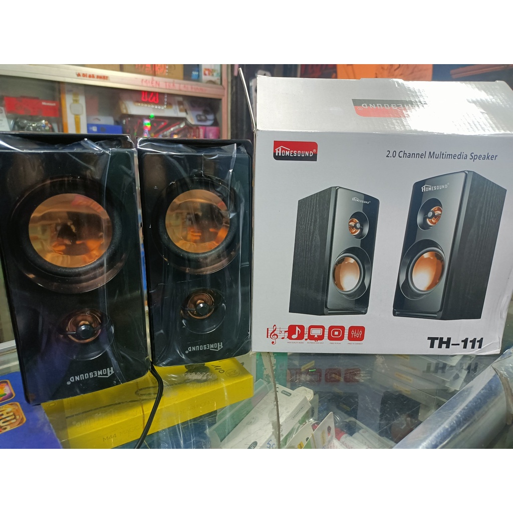 LOA MÁY TÍNH HOMESOUND TH-111 ÂM THANH SỐNG ĐỘNG, THIẾT KẾ THỜI THƯỢNG