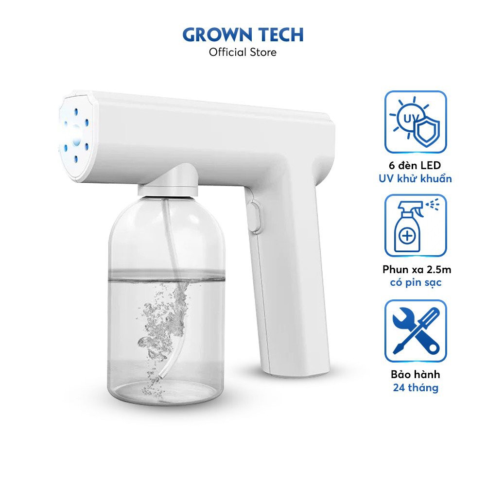 Máy phun cồn GrownTech NANO XSD030 khử khuẩn nano cầm tay, kháng khuẩn, hiệu quả, an toàn