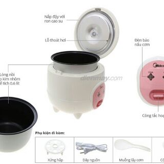 Nồi cơm điện Midea CM06SA - CM06SD