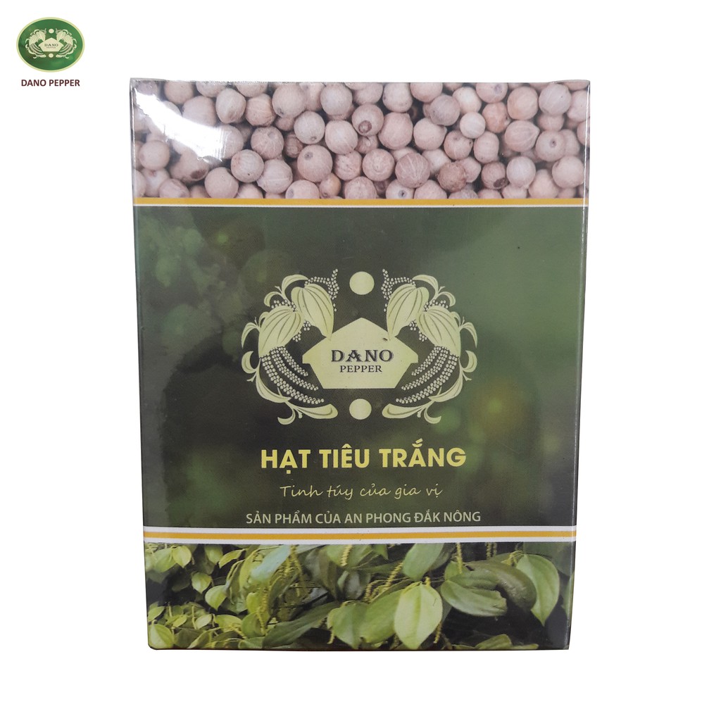 White Pepper - Dano Food 250g Hạt Tiêu Trắng sạch, cay, màu trắng đẹp, nồng vị 600g/l tại vườn Đắk Nông ĐNTT