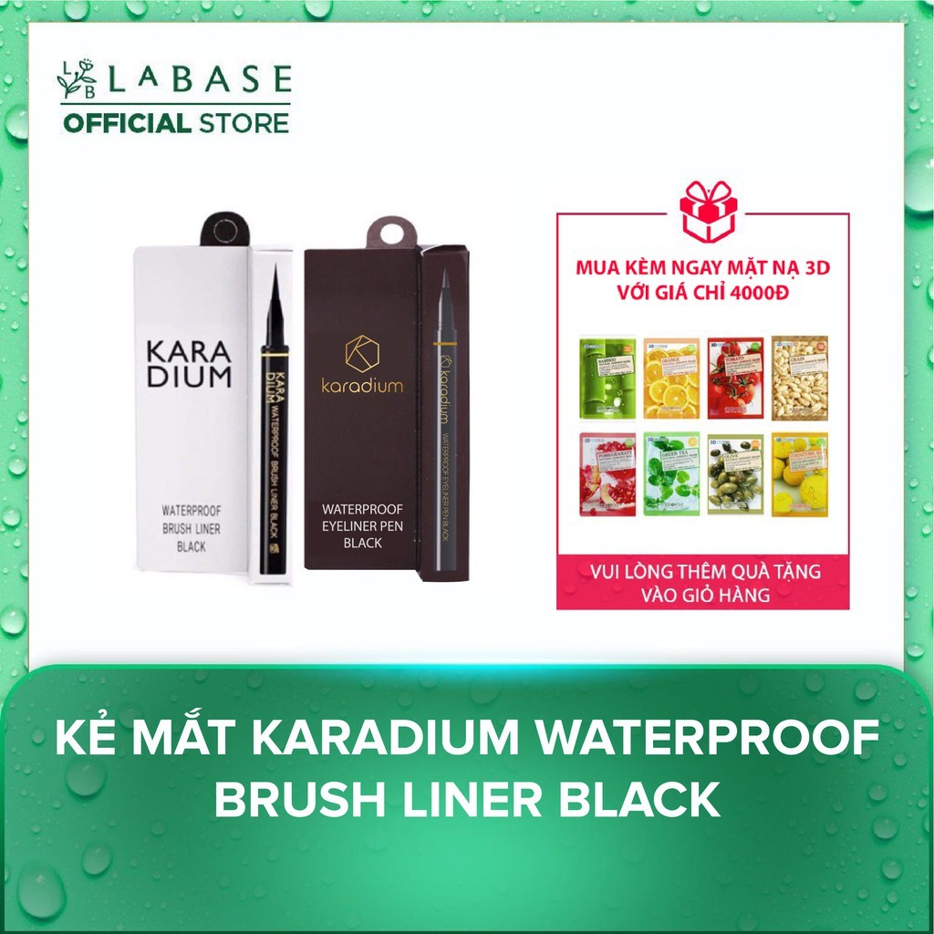 Kẻ mắt Karadium Waterproof Brush Liner Black