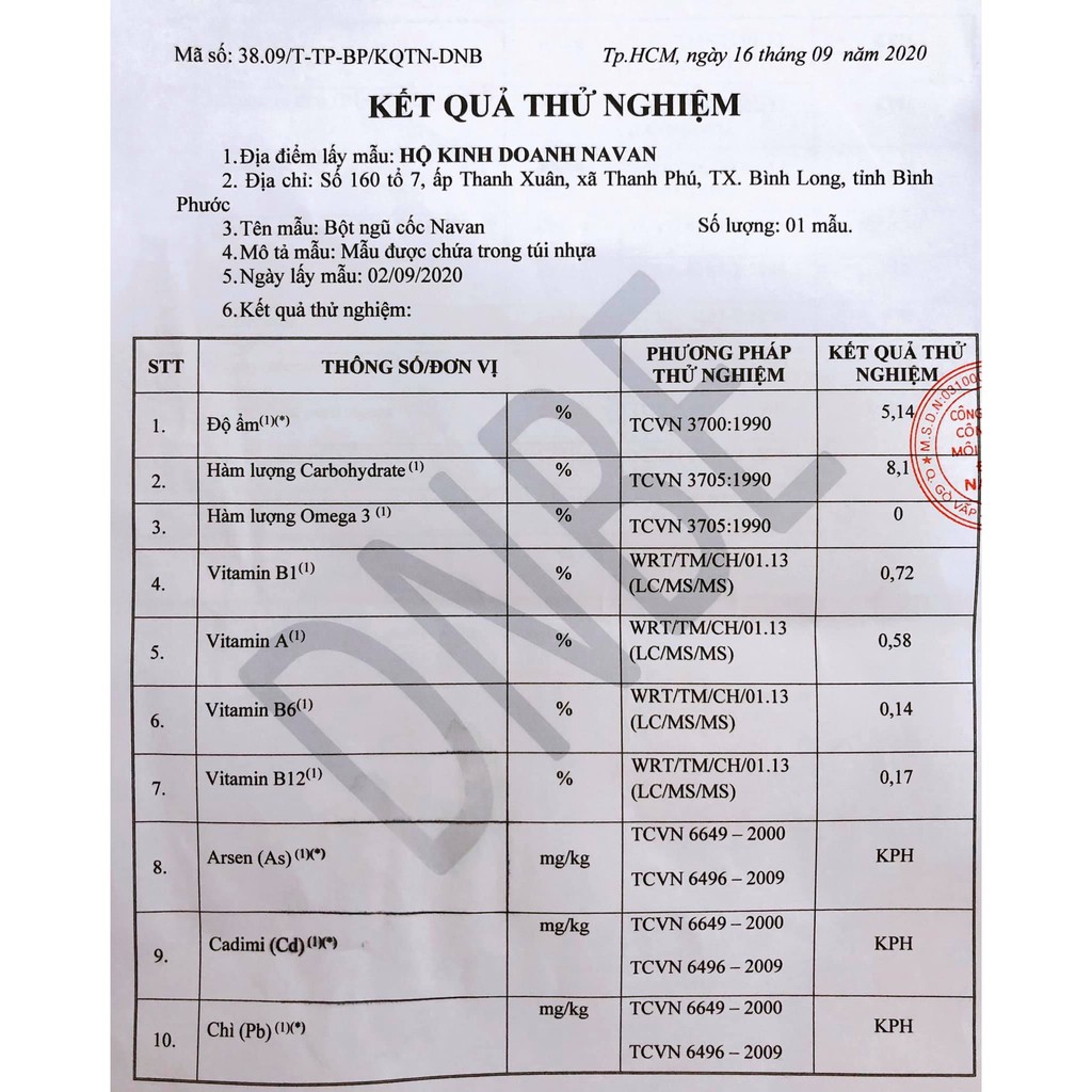 CÓ SẴN - Bột ngũ cốc NAVAN nhiều loại đậu 8OOgr date luôn mới