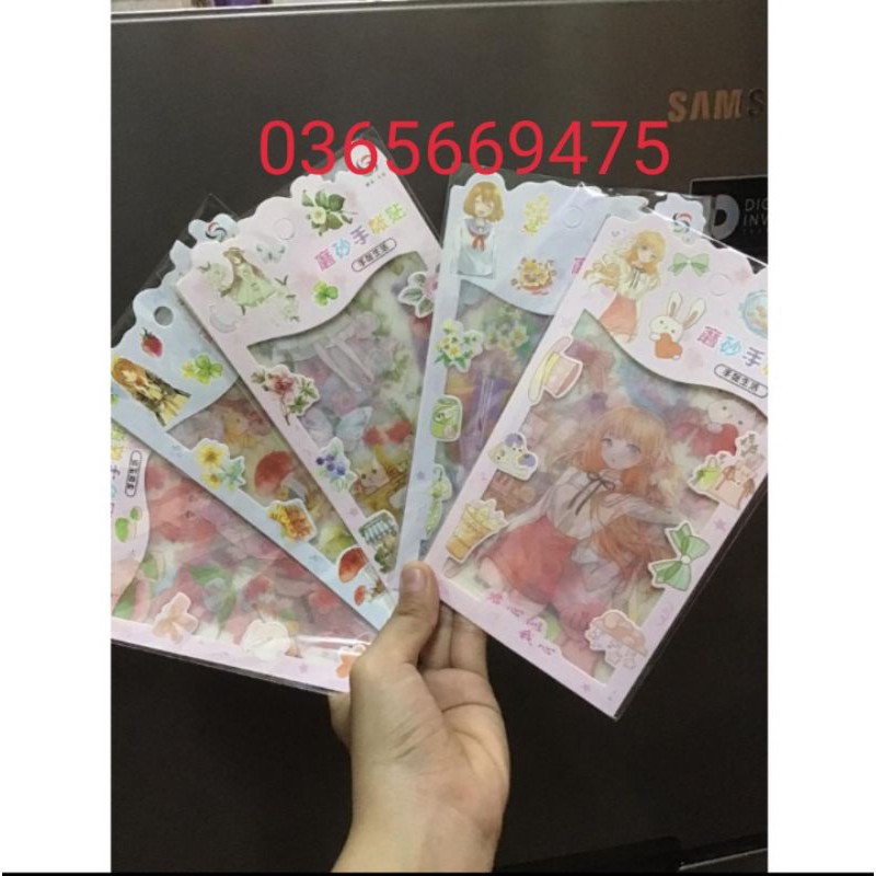 Combo 5 xấp hình dán anime 3d(mỗi xấp3m)