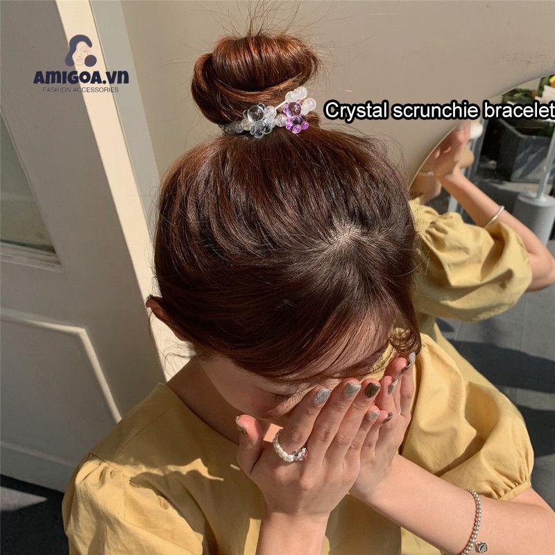 ✨✨Dây buộc tóc trang trí họa tiết gấu đáng yêu nữ tính