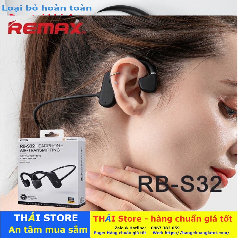 Tai nghe cao cấp Remax, model: RB - S32, tự động kết nối Bluetooth 5.0 - (Mã T16) - bảo hành 6 tháng