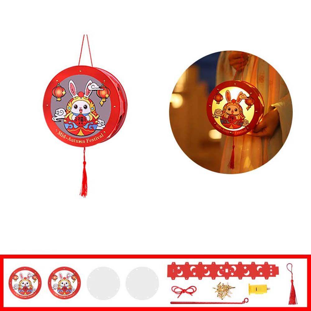 Lồng Đèn Giấy Hình Thỏ Và Hoa Trung Quốc Trang Trí Lễ Hội