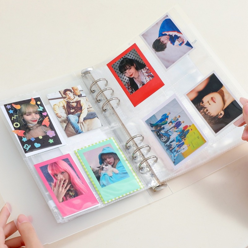 Album ảnh bìa PP gáy 6 lỗ khổ A5 phong cách tối giản chất lượng cao