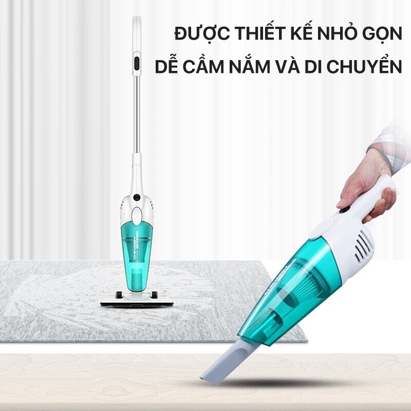 Máy hút bụi cầm tay Deerma DX118C  DX115C gia đình gia dụng 3 in1 đa năng
