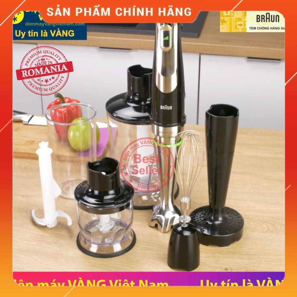 [ELHAT4 giảm 7% tối đa 700K] Máy xay cầm tay thế hệ mới MultiQuick 9 Hand blender Braun MQ9047 X