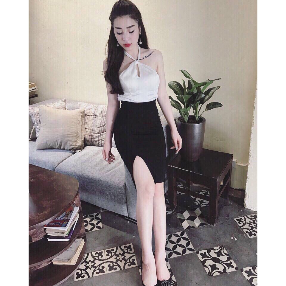 [ SIÊU RẺ ] Chân váy xẻ