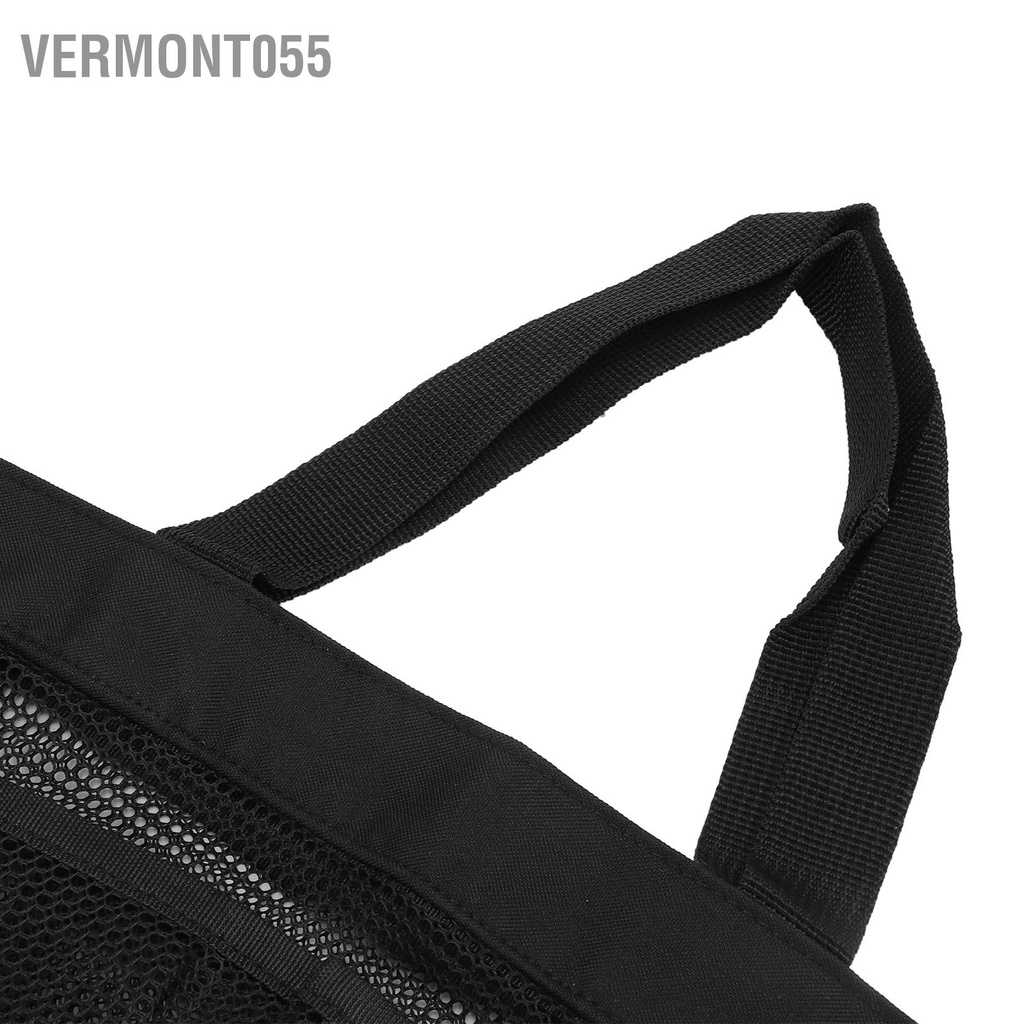 Vermont055 Túi xách tay đi biển trong mờ Đi vệ sinh tote để tắm Bơi màu đen