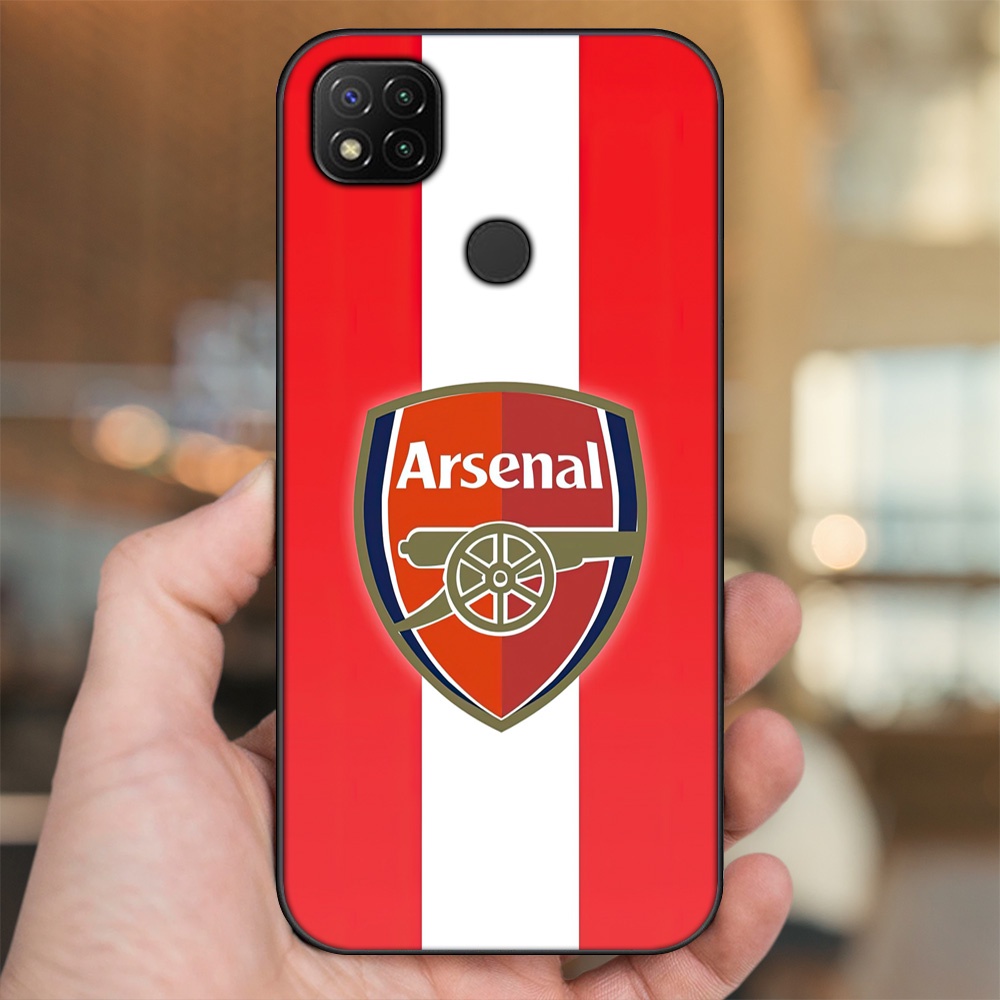 Ốp lưng Xiaomi Redmi 9C viền đen in hình Arsenal FC