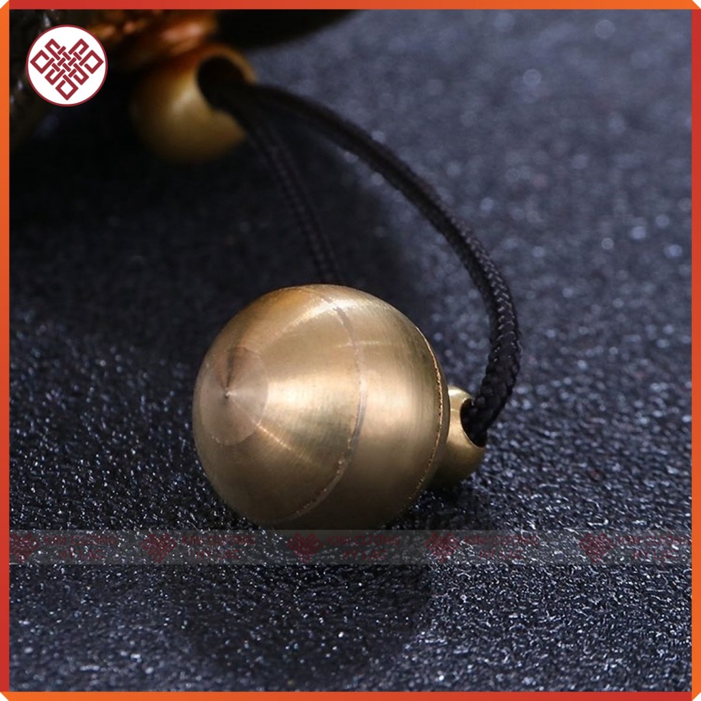 Kinh Luân Cầm Tay Mật Tông [Kim Cương Hỷ Lạc] Viền Đen Đính Đá