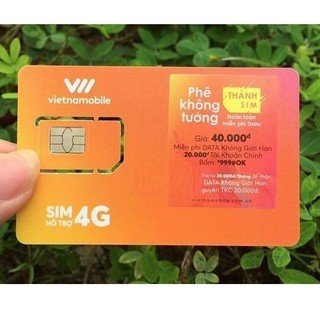 Sim Trắng 4G Vietnamobile thay sim 4G tại nhà