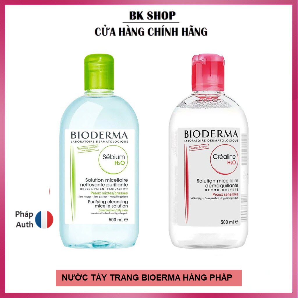 (Nội Địa Pháp - Date 2024) Nước tẩy trang Bioderma  100ml - 500ml - Hàng Chuẩn Auth