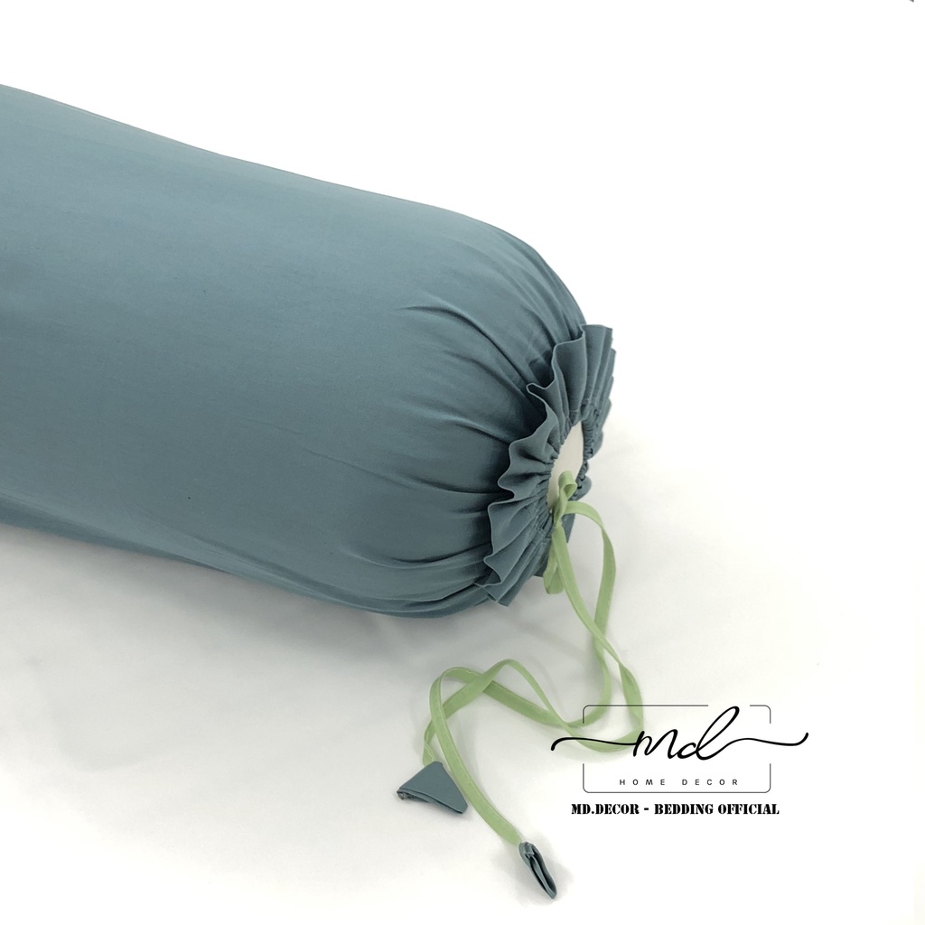 Vỏ gối ôm lụa tencel 40S MD.DECOR cao cấp kích thước 35cmx100cm trơn màu dễ phối
