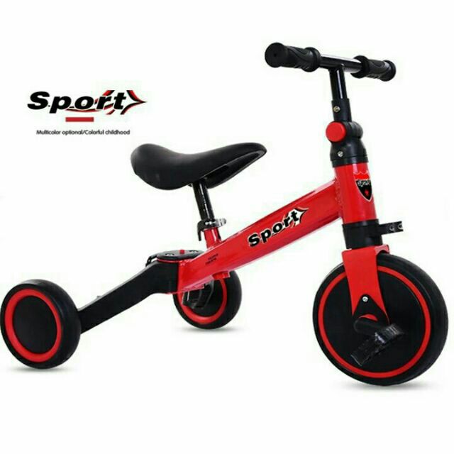 Xe đạp Sport 2in1 xe chòi chăn xe thăng bằng cho bé 1-6 tuổi