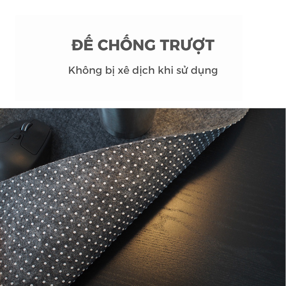 Thảm Nỉ Tấm Lót Trải Bàn Làm Việc Lót Chuột Cỡ Lớn Chống Xù Lông 80x40cm 90x45cm - Shop Nado