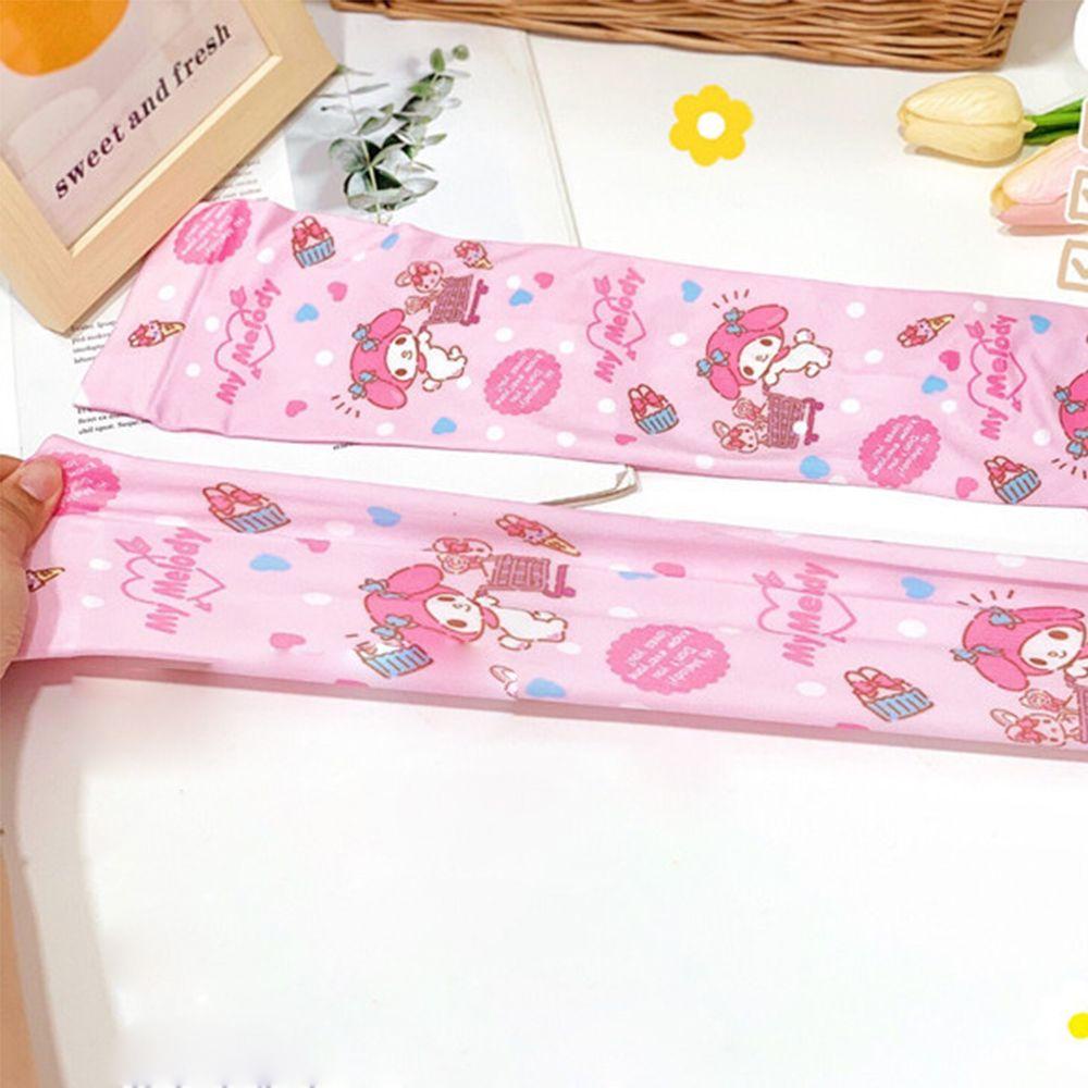 LILYES Ống Tay Áo Chống Nắng Ngoài Trời In Họa Tiết Hoạt Hình Mèo Kuromi Kitty My Melody Dễ Thương Cho Nữ