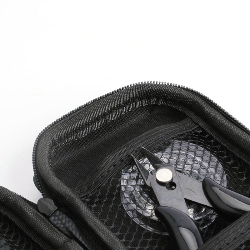 Mini Vape Tool Kit Tweezers Pliers Wire Coil Jig Cotton DIY for Electronic Accessories Vape Bag Coiling Kit