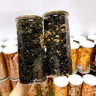 Rong biển sấy tỏi mè nhà làm thơm ngon hộp 200g
