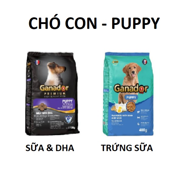 [BAO 20KG] Thức Ăn Hạt Khô Ganador Cho Chó Con, Chó Lớn | Bingu Petshop