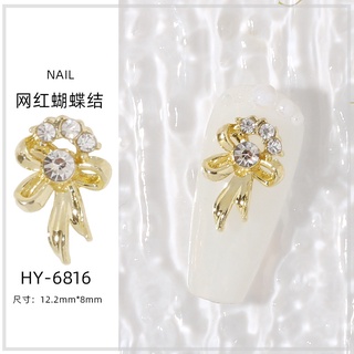 Charm nơ nail gắn móng, Charm nơ trang trí móng cao cấp