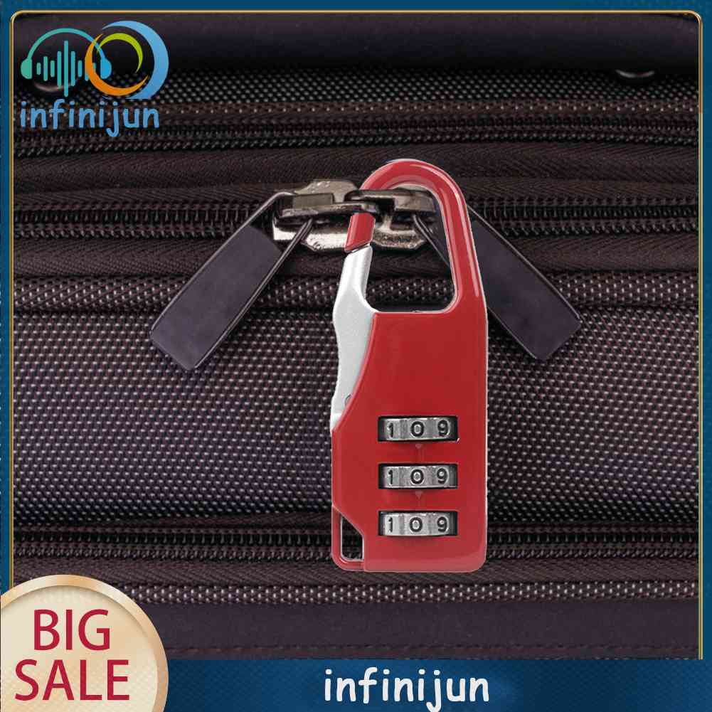 Ổ Khóa Hành Lý Mini 3 Chữ Số Bằng Hợp Kim Kẽm