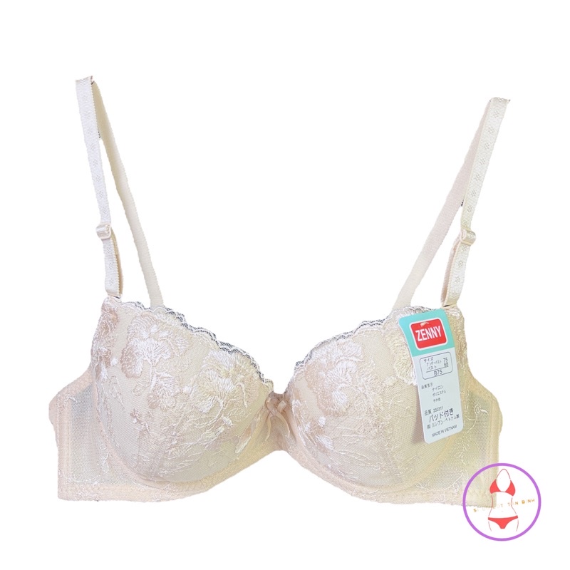 Áo ngực ren xuất Nhật không mút có gọng, họa tiết thêu nổi bắt mắt đa dạng màu sắc